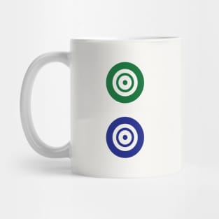 Two Circle Wheel Dot Er Tong 筒 Tile. It's Mahjong Time! Mug